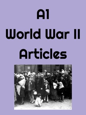 cover image of A1 World War II Articles